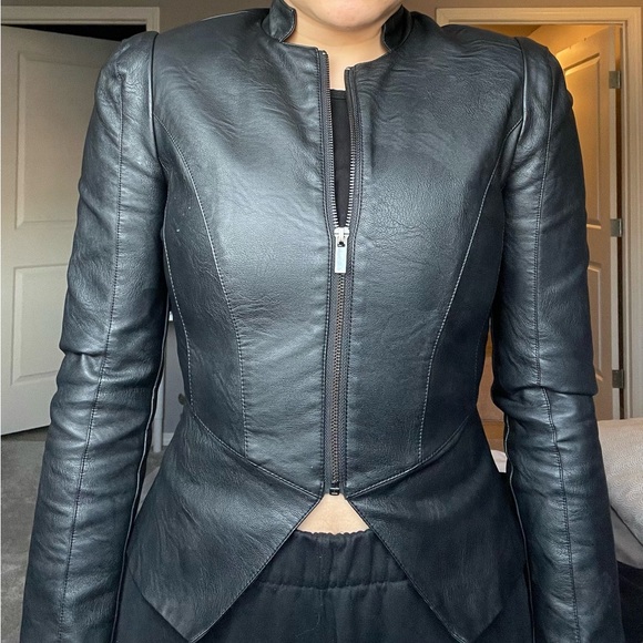 Faux Leather jacket / top - Picture 1 of 4